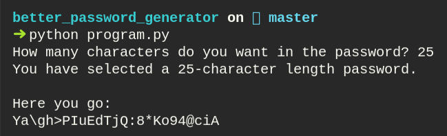 Random Password Generator
