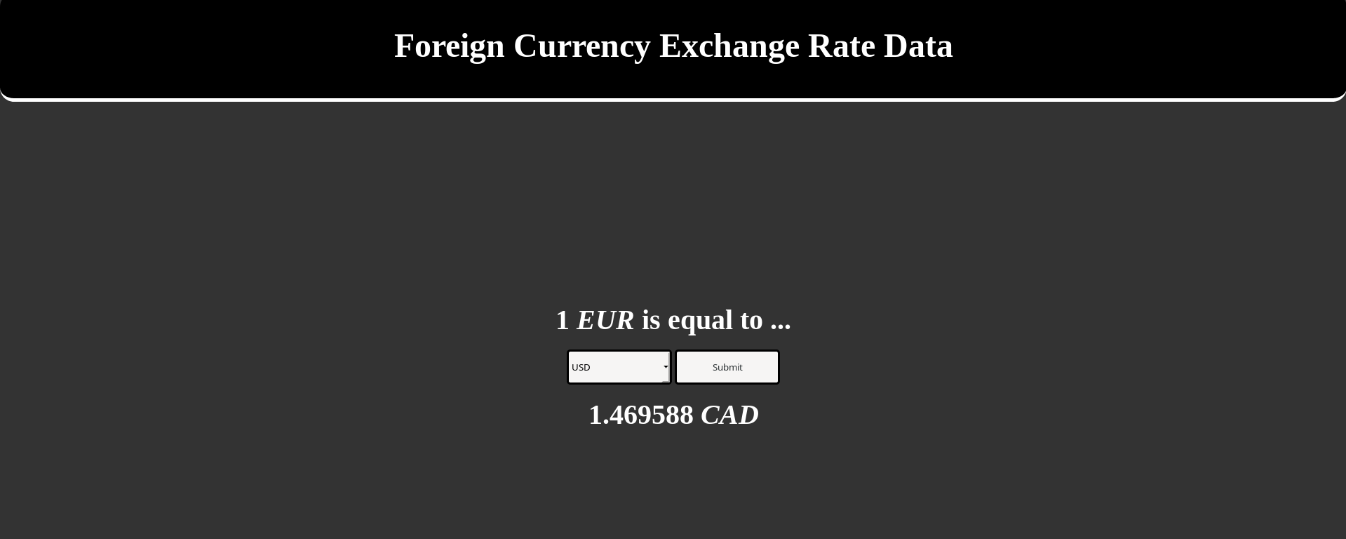 Foreign Exchange Converter