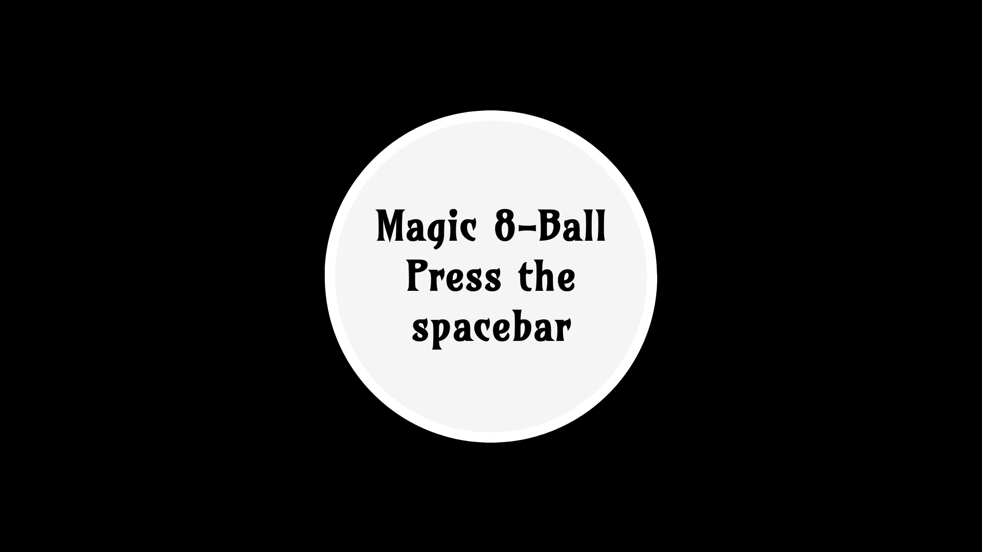 Magic 8-Ball