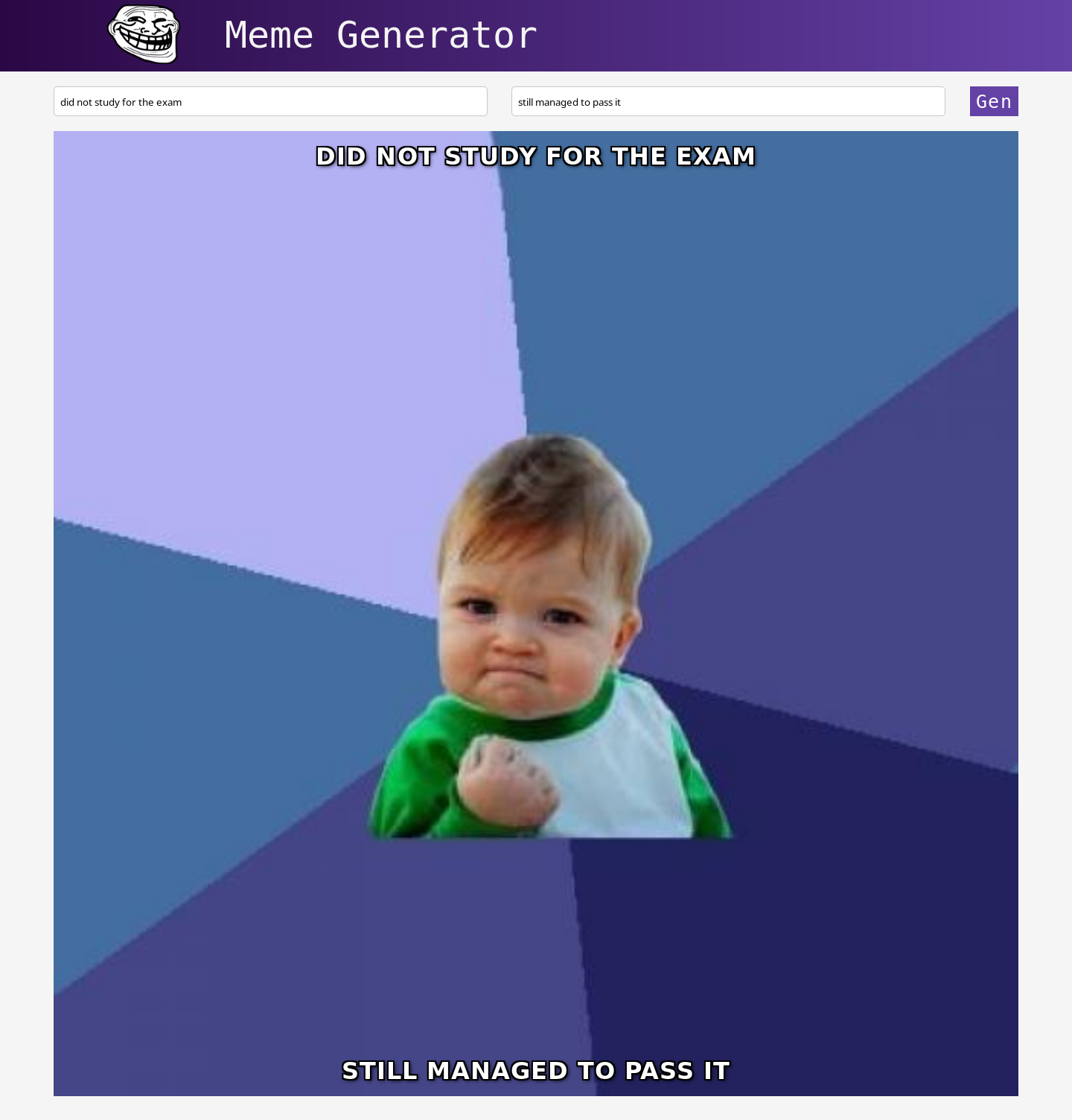 React Meme Generator